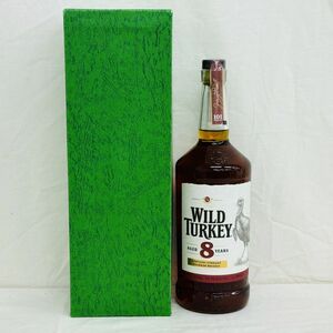 D327-H7-3588【未開栓】WILDTURKEY ワイルドターキー AGED8YEARS 8年 LL/IJ011352 ウィスキー モルト グレーン 1000ml/50.5%