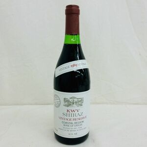 D318-H11-1486【未開栓】KWV SHIRAZ シラーズ VINTAGERESERVE 1989 COASTALREGION ワイン 果実酒 750ml/12.5%