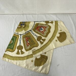 F219-H11-1543◎ HERMES エルメス SCARF スカーフ SILK シルク 100% ファション小物 服飾小物 ブランド品 約90cm×90cm