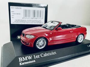 【送料無料】1/43 Minichamaps BMW 1 Series (1er E88) Cabrioret 2007 Red