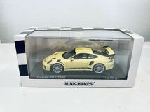 【送料無料】1/43 Minichamaps ポルシェ 911 GT3 RS (991.2) 2018 Yellow/Silver wheel_画像4