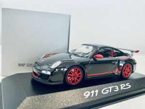 【送料無料】1/43 Porsche特注 Minichamps ポルシェ 911 GT3 RS (997 Ⅱ) 2009 チャコールグレー/レッドライン