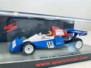 【送料無料】 1/43 Spark スタンレー BRM P201 #14 M.ワイルズ Brazilian GP 1975