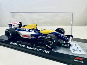 【送料無料】1/24 ビッグスケール F1 コレクション 32 ウィリアムズ ルノー FW14B N.マンセル 1992 純正クリアケース付