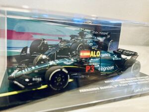 【送料無料】1/43 Minichamps Aston Martin アストンマーチン AMR23 #14 F.アロンソ 3rd Saudi Arabian GP 2023 100th Podium Hi-Box仕様