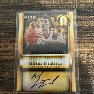 2013-14 PANINI GOLD STANDARD MEYERS LEONARD AUTO