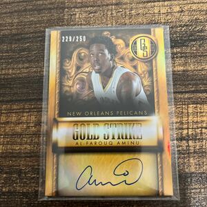 2013-14 PANINI GOLD STANDARD AMINU AUTO 