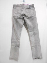 71 送80サ 1107%D10 DENHAM デンハム RAZOR SLIM FIT ストレッチテーパードデニム ジーンズ サイズW33 中古品_画像2