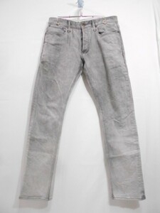 71 送80サ 1107%D10 DENHAM デンハム RAZOR SLIM FIT ストレッチテーパードデニム ジーンズ サイズW33 中古品