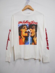 67 送60サ 1108%D03 THEE HYSTERIC XXX ジィヒステリックトリプルエックス Rolling Stones 長袖プリントTシャツ 日本製 サイズXS 中古品