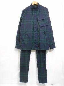 67 sending 80sa1114%D13 HYSTERIC GLAMOUR Hysteric Glamour men's top and bottom setup tartan check wool . made in Japan size M/L secondhand goods 