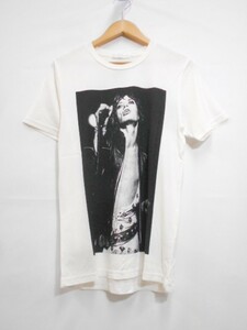 67 送60サ 1128%D02 HYSTERIC GLAMOUR THE ROLLING STONES ミックジャガー 半袖プリントTシャツ 06201CT07 日本製 サイズS 中古品