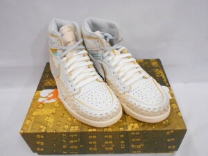 77 送80サ 1203%D01 NIKE × UNION × BEAUTY SUPPLY ナイキ AIR JORDAN 1 RETRO HI OG SP FD2565-100 26.5cm 未使用