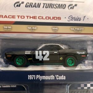 1/64 グリーンライト　1971 PLYMOUTH ’CUDA ピークス　ピーク　インターナショナル　ヒル　クライム