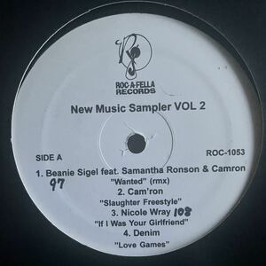 【 lady Wray 過去作 】Roc-A-Fella New Music Sampler VOL 2 Beanie Sigel Cam'ron Nicole Wray Freeway Jim Jones Juelz Santana