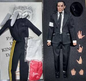 01/6 Michael * Jackson action figure white * red shirt 2 kind custom costume bi Lee * Gene 