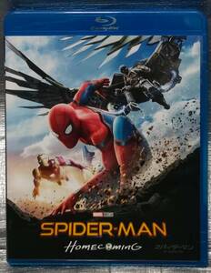 ○【まとめ・同梱可能】　Blu-ray＆DVD「スパイダーマン　ホームカミング」　トム・ホランド　洋画　ブルーレイ