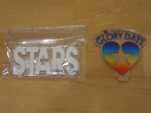 B'z LIVE-GYM Pleasure 2023 -STARS- ガチャガチャアイテム アクリルスタンド(GLORY DAYS、中古品、訳あり)