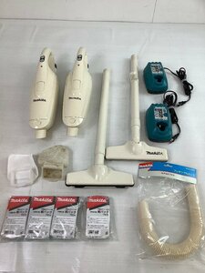 makita 充電クリーナー CL102D 2点まとめ 動作/充電確認 バッテリー現状 パック留め具(オレンジ)1点無し ACBF 中古品