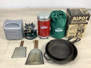 アウトドア用品 コールマン 508A STOVE 木屋おろし金 LODGE スキレット Daiwa ALPOT ACBF ジャンク品