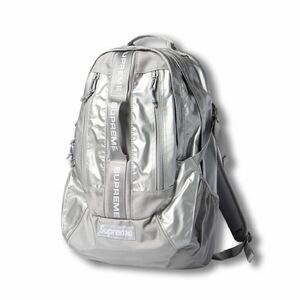 1千円〜 未使用 極美品 Supreme FW22 バックパック リュック Silver シュプリーム シルバー backpack