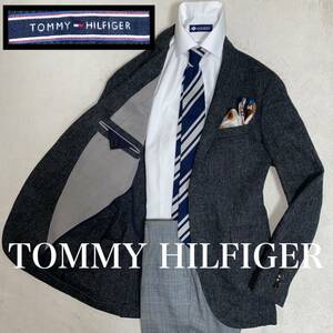 TOMMY HILFIGER L位　ツイード　オシャレなテーラード　オンオフ兼用　