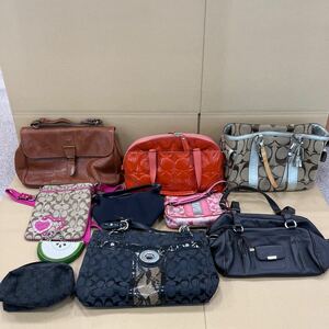 S11/【中古品】ブランドバッグ まとめ 10点 コーチ グッチ TOD'S ショルダーバッグ ハンドバッグ シグネチャー キャンバス レザー 