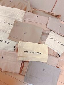 【〜美品大量/46枚！】LOUISVUITTON 保存袋 46枚 まとめ売り 布袋 ヴィトン 巾着 特大 バッグ 大、中、小 ルイヴィトン 