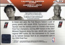 2007-08 Topps Co-Signers Dual Autographs Taurean Green Jarrett Jack_画像2