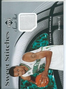 2006-07 Upper Deck Sweet Shot Stitches Memorabilia Tyson Chandler SS-TC