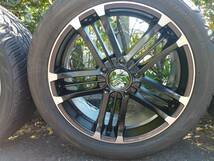 宮城発!!タイヤ(305/40R22)＆アルミホイール(22inch×9.5J,PCD150,off+55)4本セット ランクル100系 200系 レクサスLX570 セコイア タンドラ_画像4