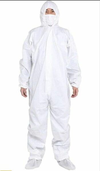 使い捨ての全身連体保護衣 防護服 保護服, 白色　XXL