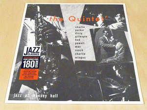 未開封 チャーリー・パーカー Jazz At Massey Hall限定リマスター180g重量LP Charlie Parker Quintet Max Roach Charles Mingus Bud Powell