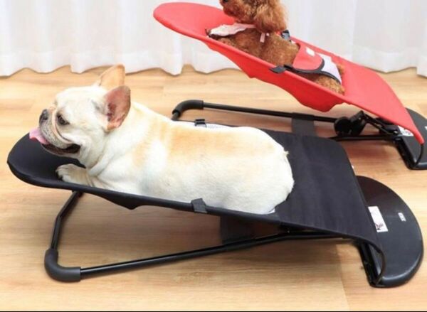 【黒のみ】ロッキングチェア 折りたたみ 犬猫用品 ペット用品 ハンモック