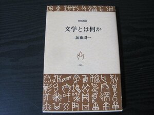 文学とは何か /　加藤周一　角川選書 50 ■初版