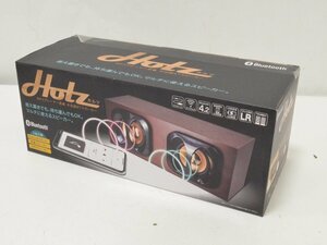 HO2 未使用 Bluetooth スピーカー 有線 無線 Bluetoothサウンドスピーカー 木目調【エボニーカラー】