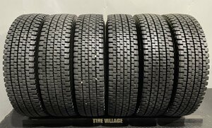 札幌発 引取OK 走行短め 22年製 DUNLOP SP020A 9R19.5 14PR 19.5インチ トラックタイヤ スタッドレス 4本 バリ溝 バス トラック等　(TT016)