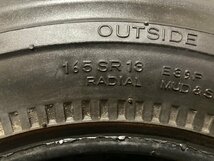 BS BRIDGESTONE POTENZA RE39R 165SR13 13インチ スパイクタイヤ 4本 バリ溝 　(MTD407)_画像8