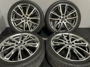 【Laufenn S FIT as-01 225/40R18】夏タイヤ【BROCHEN ブロッケン 18インチ 7J5HPCD100+48】22年製 バリ溝 プリウス等　(MTO77)