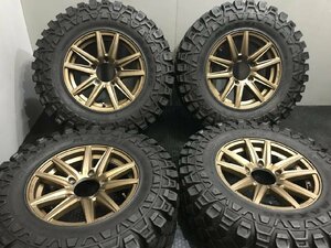 【MAXXIS Crawler LT クリーピークローラー 7.00-16LT】夏タイヤ【SEIN 16インチ 5.5J5HPCD139.7+22】バリ溝 ゴールド ジムニー　(TD125)