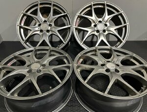 TANABE SSR GTV03 タナベ 社外ホイール 18インチ 4本 7.5J5HPCD100+48 プリウス レガシィ インプレッサ等　(MHD022)