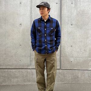 STANDARD CALIFORNIA /スタンダード カリフォルニア SD Flannel Check Shirt Blue XL ネルシャツ