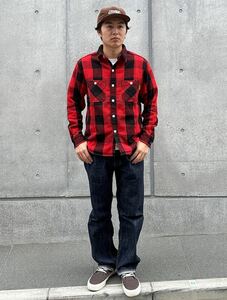 STANDARD CALIFORNIA /スタンダード カリフォルニア SD Flannel Check Shirt RED XL ネルシャツ