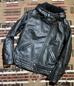  regular price 72600 jpy kadoya Kadoya KL-HOODED lady's single rider's jacket leather jacket f-tetof-ti leather jacket z115
