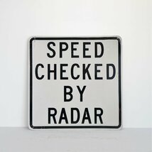 アメリカ ヴィンテージ ロードサイン 速度制限 道路標識 ストリートサイン ガレージディスプレイ 看板　#502-181-35_画像1