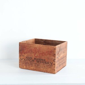 50s KINGS CREST ヴィンテージ 木箱 /アメリカ クレート ウッドボックス WOODEN BOX キャンプ USA 雑貨 ディスプレイ #502-320-209
