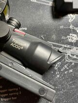 Trijicon ACOG TA31タイプ ライフルスコープ レッド集光ファイバー ドットサイト付 東京マルイ M4 hk416 vfc mws scar_画像5