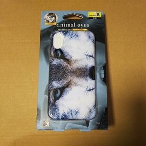 ●ELECOM iPhoneXS iPhoneX ケース animal eye TPUソフトケース オオカミ PM-A17XUCAT08
