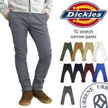 ヘザーグレー 32インチDickies ディッキーズ スリムパンツ ワークパンツ ストレッチ ナローパンツ チノパンツ メンズ タイトストレート_画像1