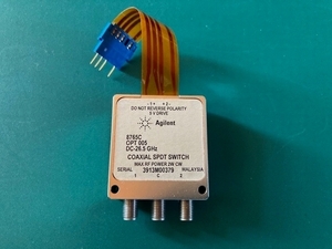 Agilent 8765C Option 005 DC-26.5GHz Coaxial Switch 同軸スイッチ 5V Drive 　入出力 APC 3.5mm (f)